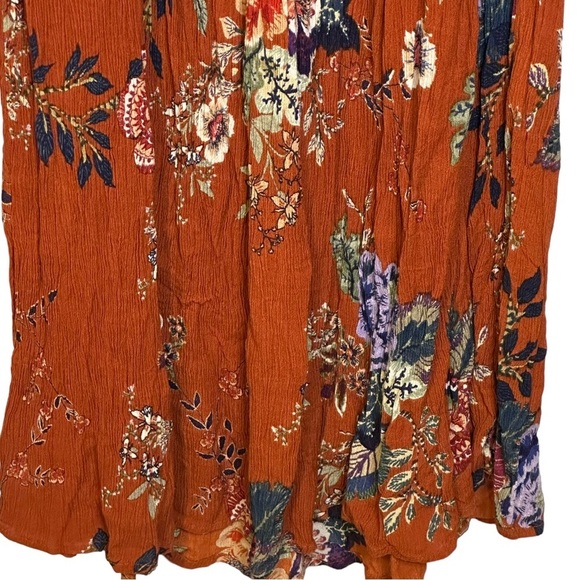 Altar’d State Merida Floral Smocked Off The Shoulder Maxi Dress Small #KA18432 - Picture 7 of 12
